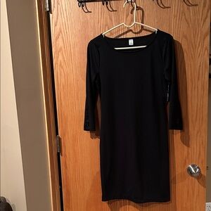 Old Navy Black Long Sleeve Dress